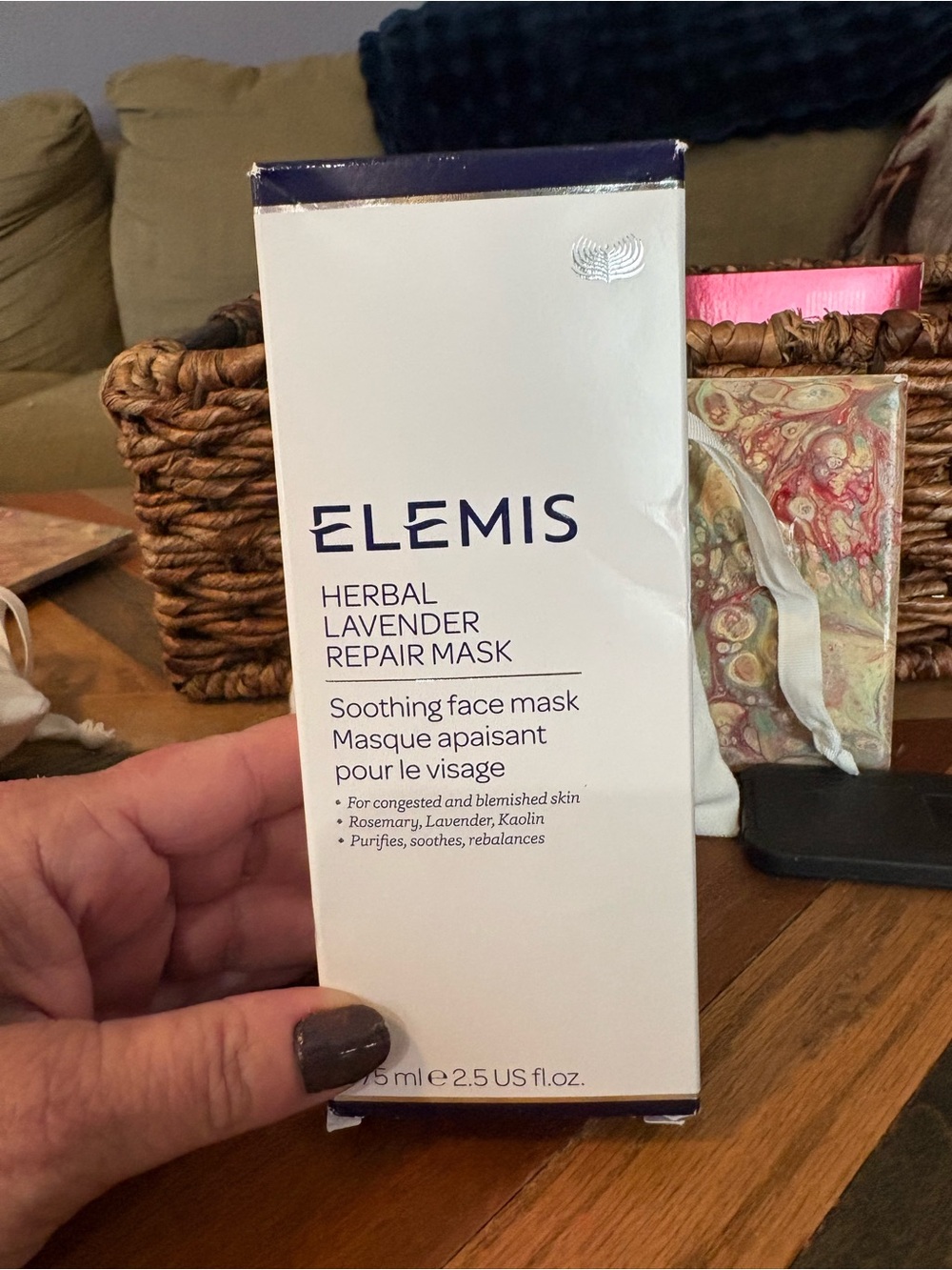 Elemis Herbal Lavender Repair Mask 75ml / 2.5oz New In Box Face Mask